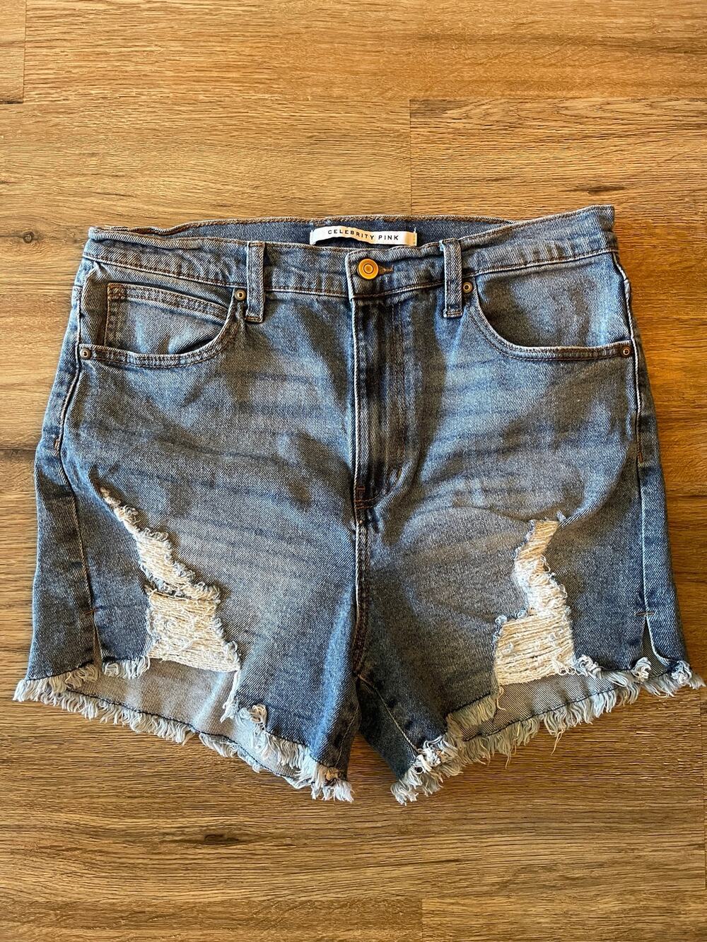 Celebrity Pink Distressed Shorts Size 13
